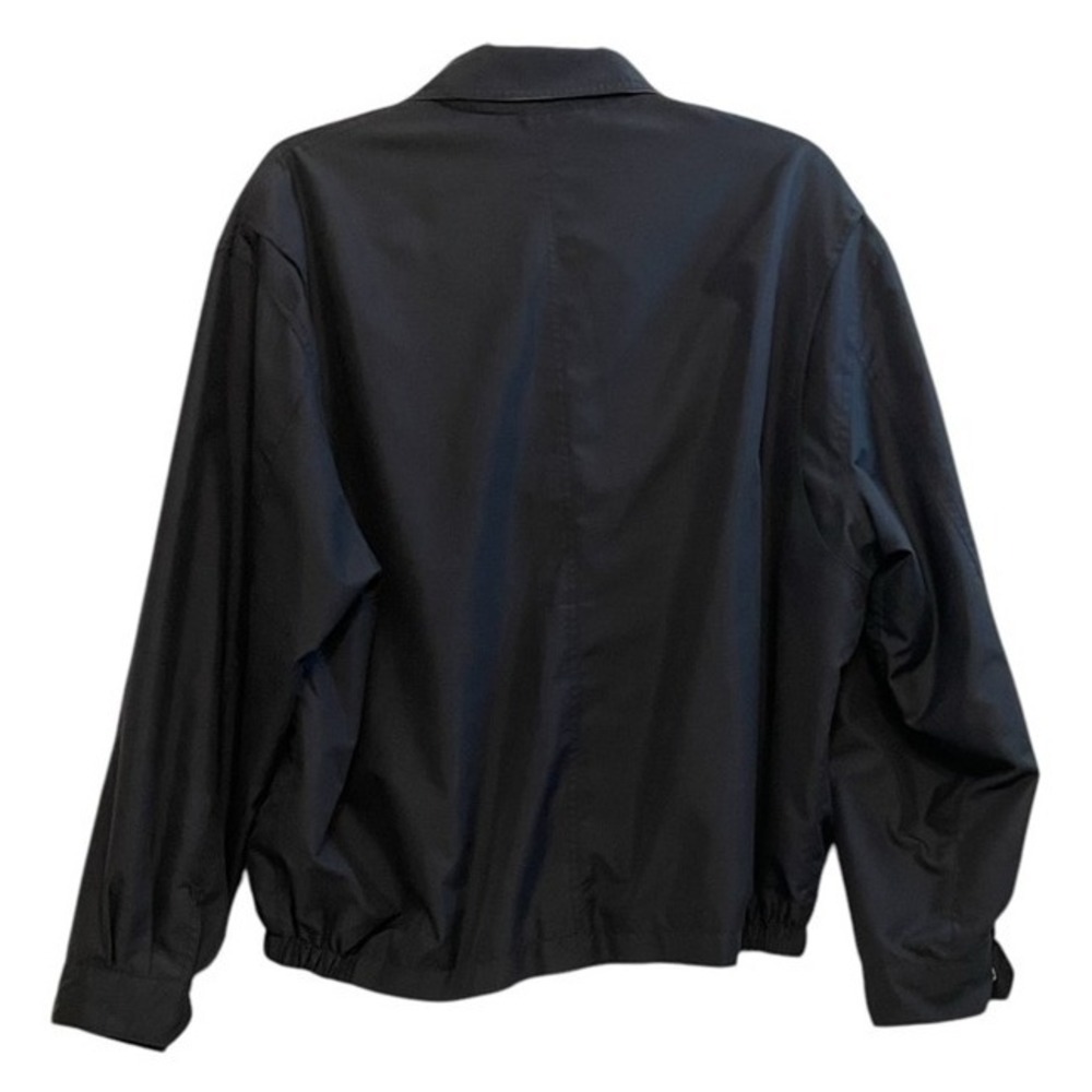 T. Harris London Jacket XL Mens Black Full Zip‎ Lightweight Collared Coat - Picture 3 of 8